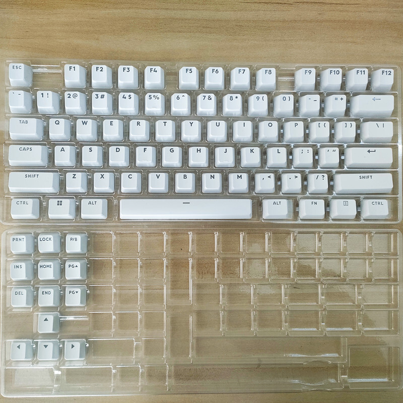 A full set white keycaps for Logitech G715/G713/GPRO X TKL Wireless Keyboard