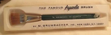 M GRUMBACHER Famous Aquaralle Broad Flat 1" Brush #6142 Sabeline Made in USA NEW