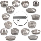 End caps pipe plugs end cover plug pipe cap railing stainless steel V2A