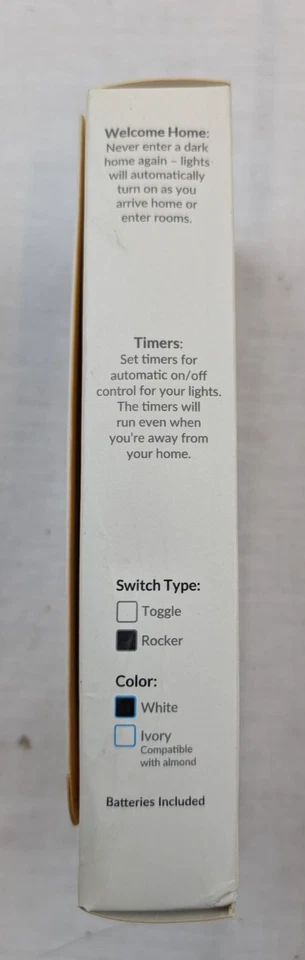 Smart Light Switch | Switchmate RSM001W | Snap-On  One Second Install ROCKER New - Image 3 of 4