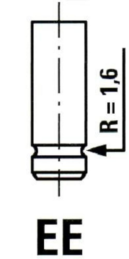 Soupape d'échappement DB en acier forgé premium pour moteur 16V 24V