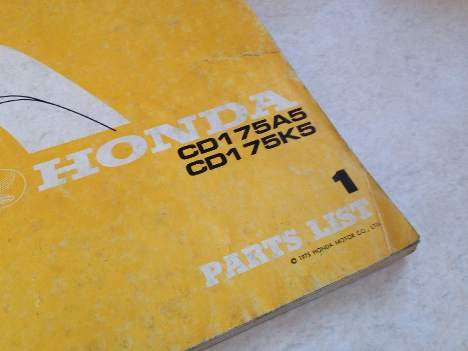Elenco Parti Honda CD175A5 CD175K5 CD 175 A5 K5 Edizione 1 1975 - Immagine 2 di 4