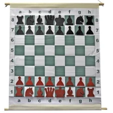 Wholesale Chess Magnetic Chess Demo Board with Red & Black Pieces & Bag