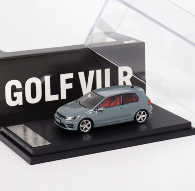 ZOOM 1/64 Scale Volkswagen Golf VII R Grey Diecast Car Model Toy