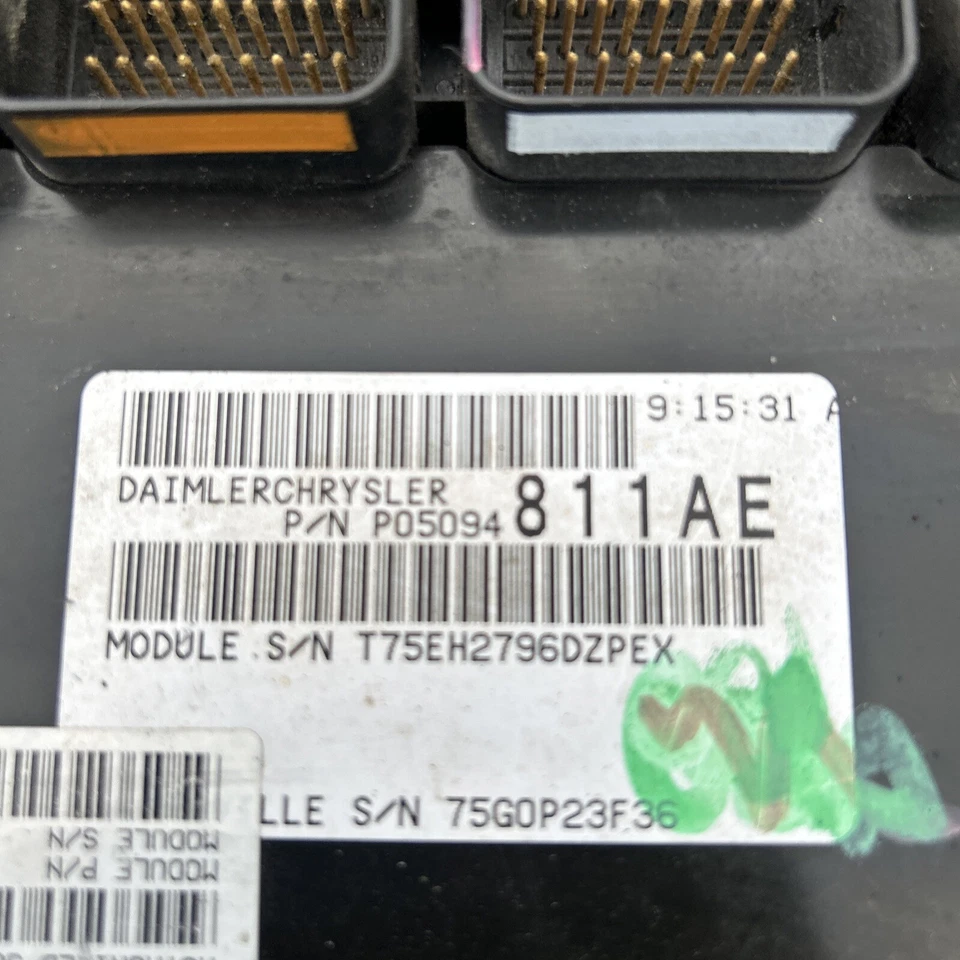 Dodge Magnum Charger 2007 6,1 L SRT ECM PCM ECU motor computador 05094811AE Foto 2 de 4