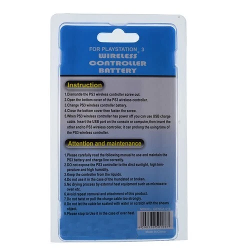 TWO(2) LIP1359 3.7V Batteryfor Sony CECHZC2E Dualshock 3 PS3 Wireless Controller - Image 3 of 4