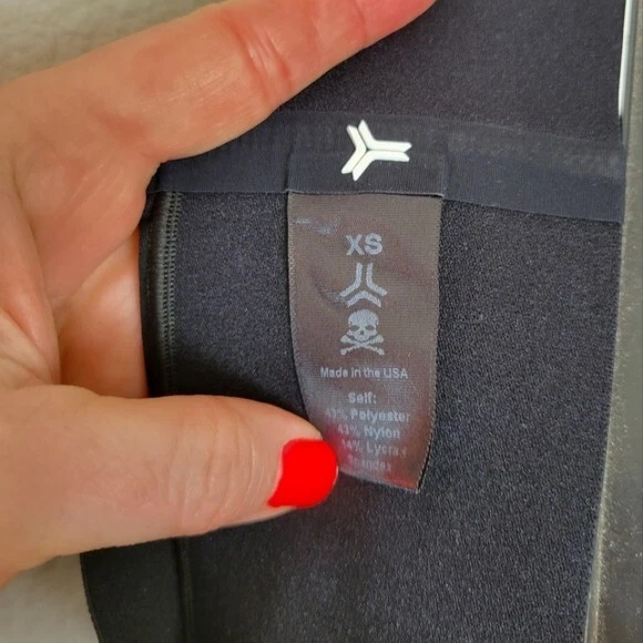 Soulcycle X Ultracor Talla XS Negro Camuflaje Calavera Segunda Piel Ciclismo Leggings Foto 3 de 4