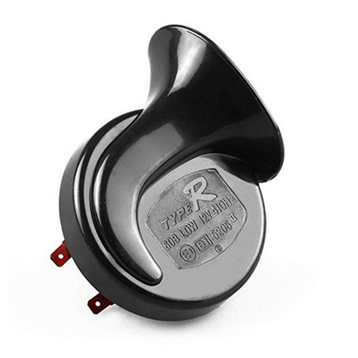 2Pcs 105DB Loud Dual-tone Snail Electric Air Horn Red Kits For Car Truck Auto