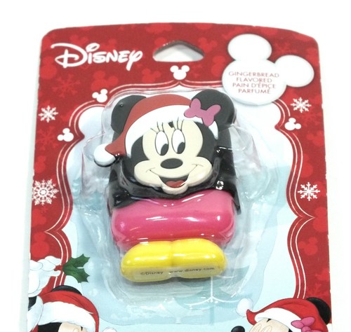 Disney Holiday Lip Gloss Minnie Mouse Santa Hat Christmas Gingerbread Flavor D22 - Picture 10 of 12
