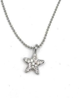 Lia Sophia Jewelry Little Bit (Star) Necklace in Silver