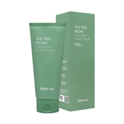 Farmstay Tea Tree Biome Calming Acne Foam 180ml (6.08oz)