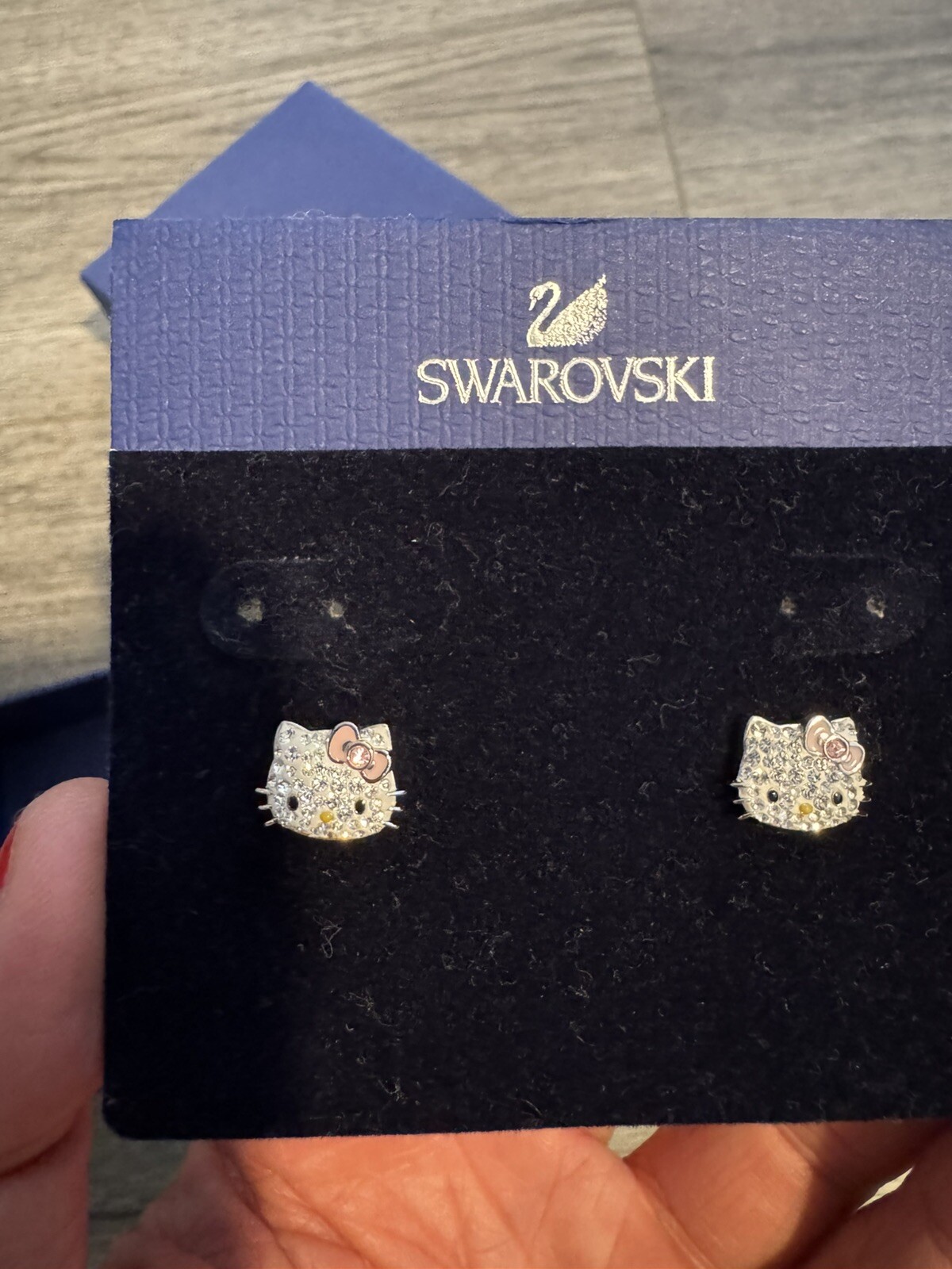 SWAROVSKI Hello Kitty Kawaii Earrings Studs
