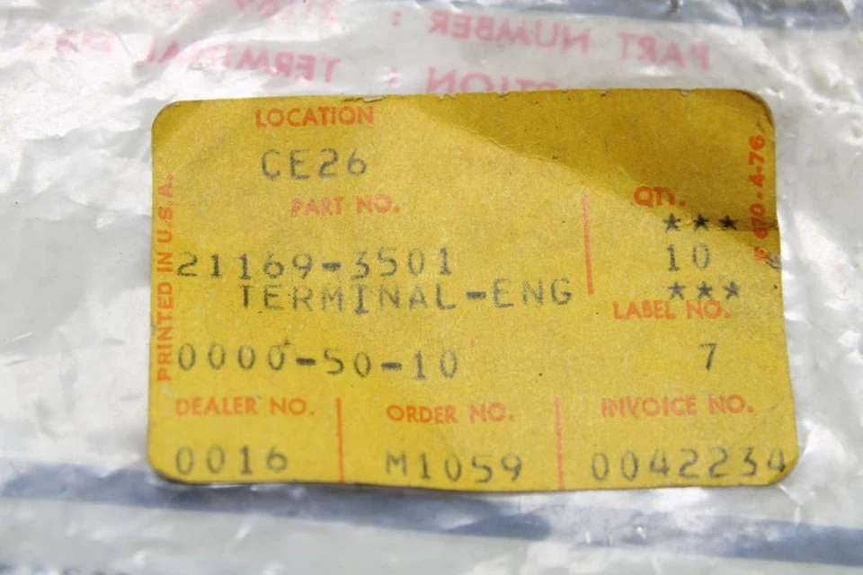 Kawasaki Drifter 340/440 TERMINAL 21169-3501(10 pcs.) - Image 4 of 4