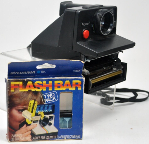 Vtg Polaroid PRONTO Land Camera SX-70 WITH Flash Bar 2 Pack | eBay