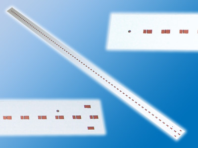 10x unbestückte LED Leiterplatte ultralange Platinen | 734x21,3 mm | LP-734-017