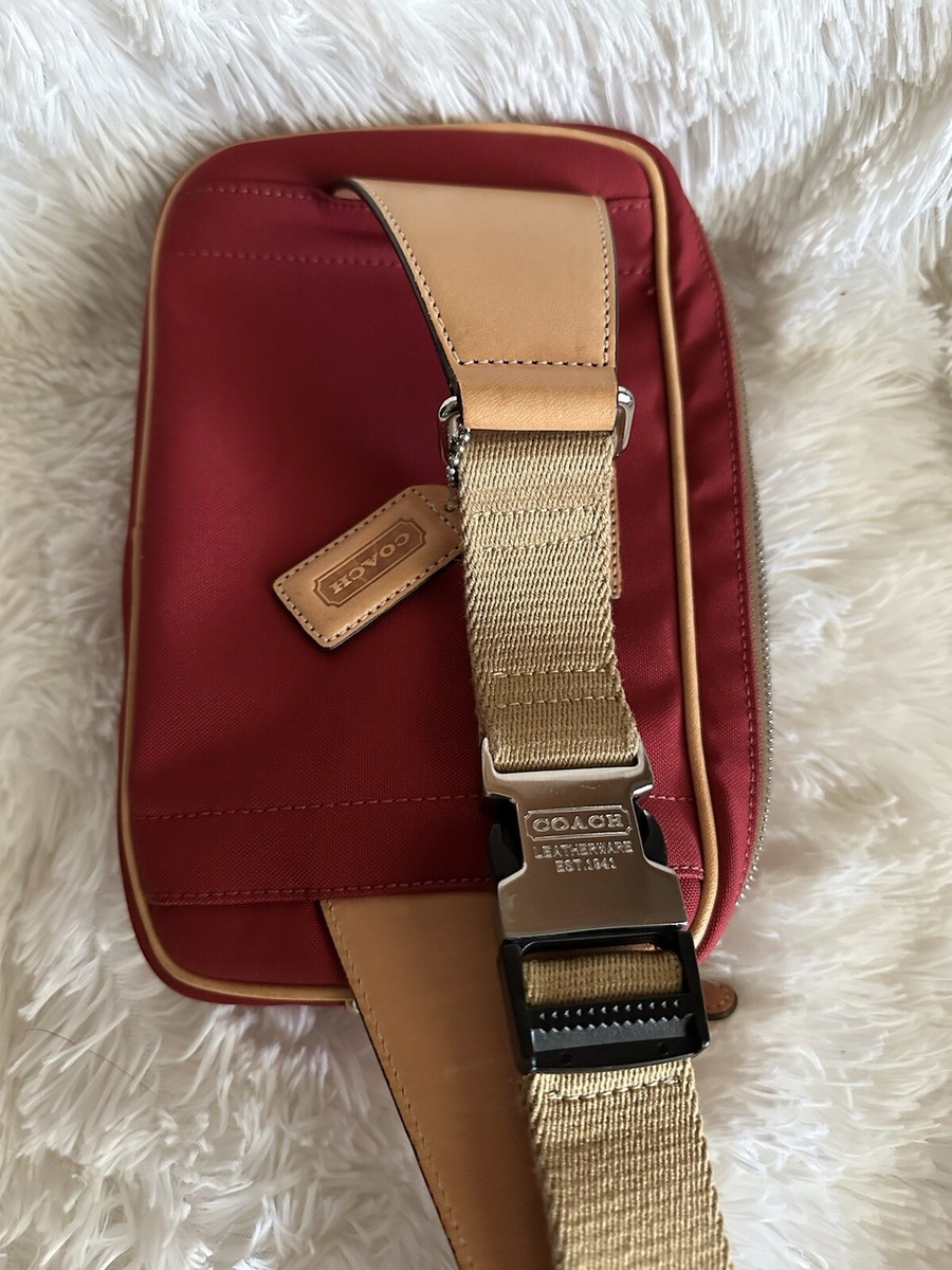 COACH Waist bag/Belt bag Canvas RED | eBay