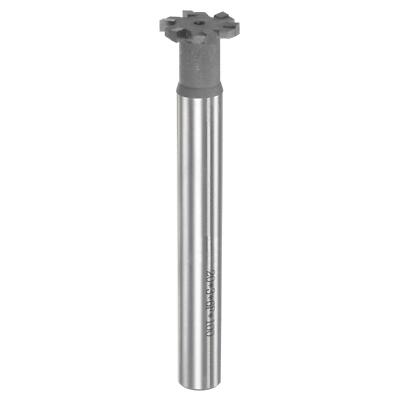 3mm Depth 20mm Cutting Dia 12mm Shank Carbide Tip 6 Flute T-Slot Milling Cutter