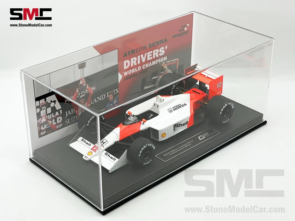 Mclaren MP4/4 #12 Ayrton Senna 1988 Campeón del Mundo de F1 1:18 GP RÉPLICAS + Calcomanía Foto 2 de 4