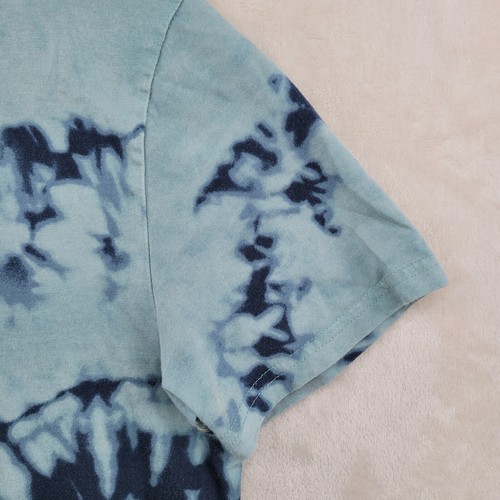 Hollister Curved Hem Tee Women's Size L Acid Washed Camouflage V-Neck T-Shirt - Picture 4 of 9