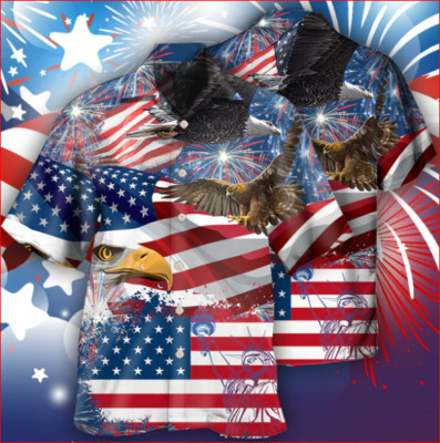 4th of July America eagle freedom - Hawaiian shirt - HAWS02QAN040322 Best Price