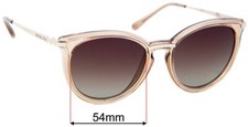 SFx Replacement Sunglass Lenses fits Michael Kors MK1077 Brisbane - 54mm Wide