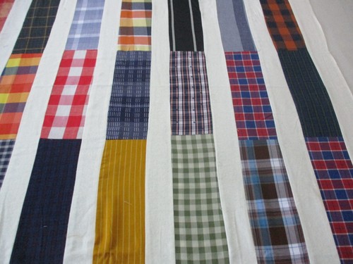 Máquina de coser hecha a mano algodón patchwork 40"x 54" acolchado superior - Imagen 11 de 16