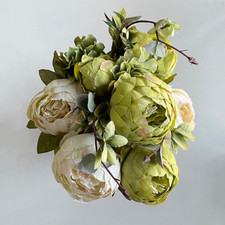 Artificiale Peonia Fiori Bouquet Finto Pianta Per Nozze E Decorazione Casa new