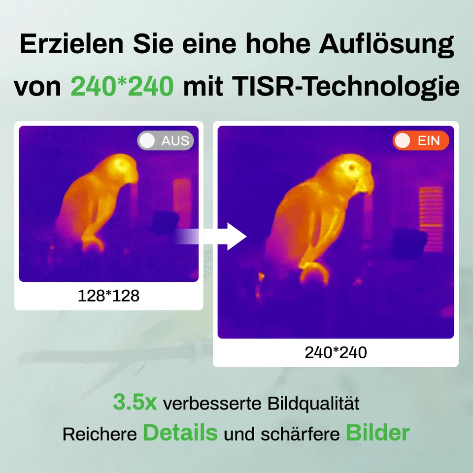 NEU AMPBANK H128 Infrarot-Wärmebildkamera Wärmebildkamera IR Auflösung 2,4“ LCD - Bild 4 von 4
