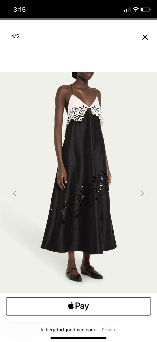 Kika Vargas Kasha black and white dress | eBay