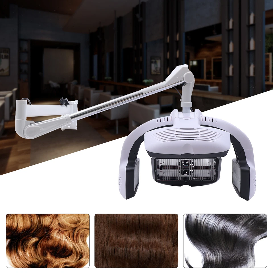 Wall Mounted Infrared Stand Hair Dryer Color Processor Salon 1250W White 110V - Image 2 of 4