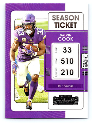 2020-2021 Panini Football NFL Contenders  65 Dalvin Cook - Minnesota Vikings