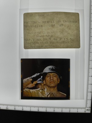 Dia Patton - Rebell in Uniform G. C. Scott 1969 Mittelformat Slide 6x4,5cm L-D1