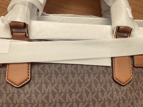 Michael Kors Hamilton Medium Satchel Schultertasche/Crossbody Braun/Gold Tasche - Bild 8 von 10