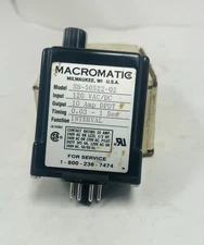 MACROMATIC NO. SS-50522-02 TIME DELAY RELAY