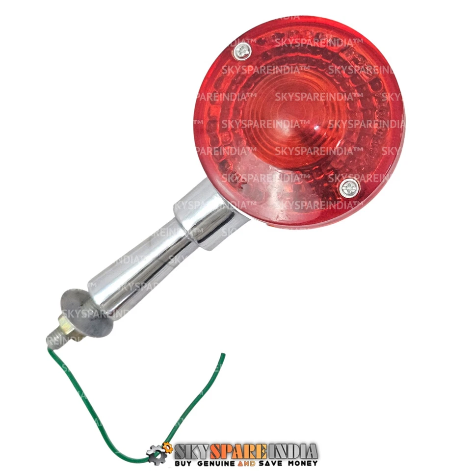 Juego de intermitentes delanteros y traseros indicadores de giro lente ámbar para Yamaha RD350 250 Foto 4 de 4