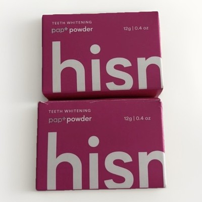 2xNew Hismile Pap Powder Teeth Whitening Powder Tooth White Pap+ Plus 12g/0.4 oz