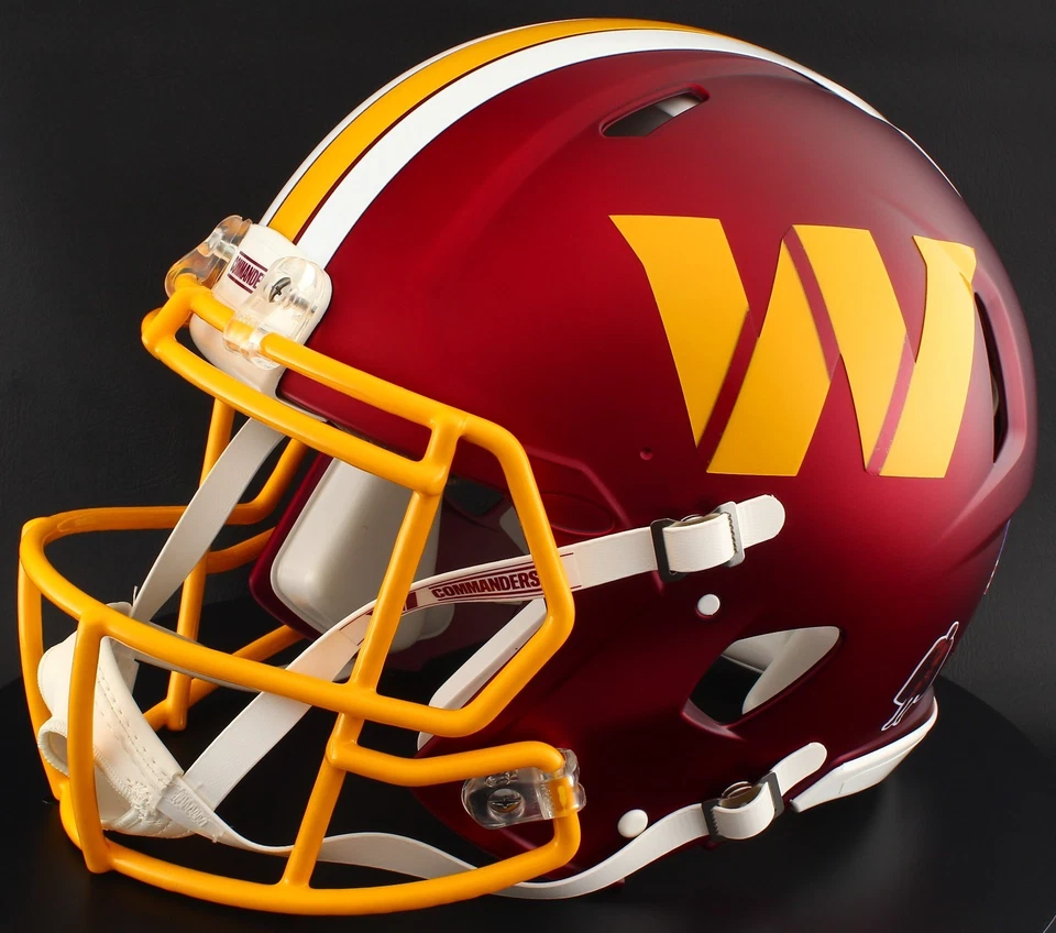 WASHINGTON COMMANDERS 2025 NFL Riddell Speed tamaño completo réplica casco de fútbol americano Foto 3 de 4