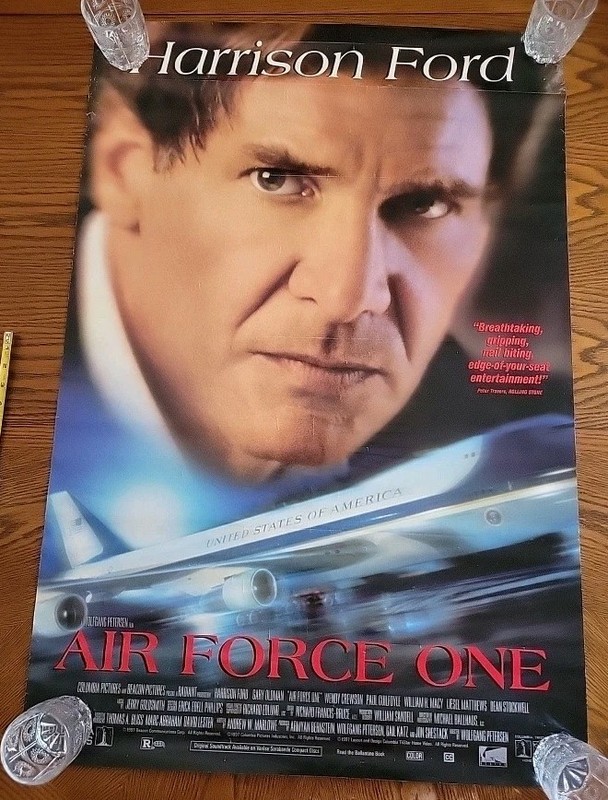 AIR FORCE ONE MOVIE POSTER Original OneSheet  HARRISON FORD 1997