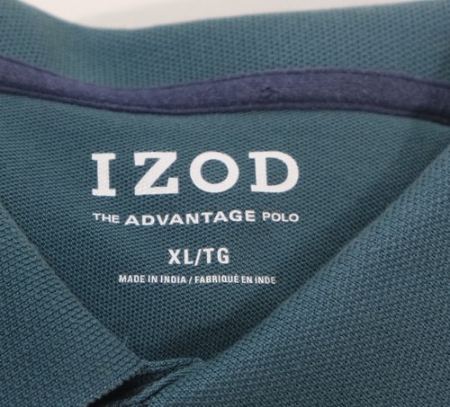 Polo uomo Izod verde The Advantage con colletto taglia XL - Foto 6 di 6