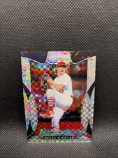 2019 Panini Prizm - Miles Mikolas #26 Power Plaid Prizm /75