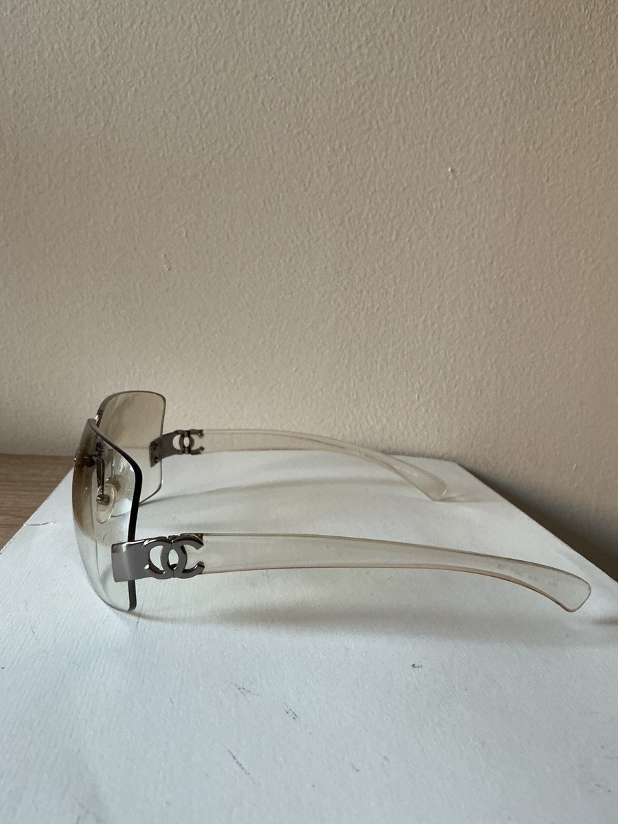 Chanel Rimless Sunglasses – CC Logo – Vintage Y2K Style | eBay