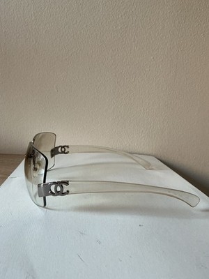 Chanel Rimless Sunglasses – CC Logo – Vintage Y2K Style | eBay