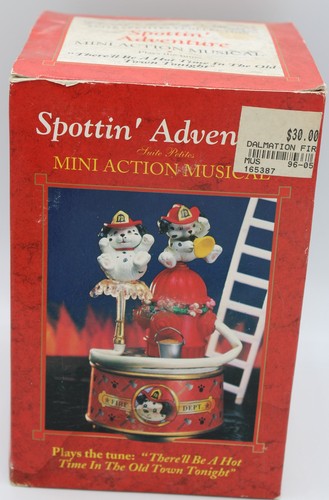 Vintage Spottin' Adventure Mini Action Musical Box ~Enesco~ Small World of Music - Picture 2 of 18