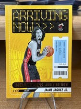 2023-24 Panini Hoops Basketball Arriving Now Jaime Jaquez Jr. Heat RC Card #30