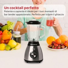 FRULLATORE VETRO 600W - 5 VELOCITA' + PULSE - 6 LAME ACC. INOX - MELCHIONIFAMILY