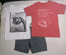 The Children's Place Boys Set Size Small 5/6 Graphic Shirts And Shorts