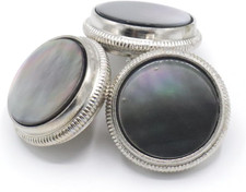 3Pcs Trumpet Valve Caps, Silver Trumpet Valve Buttons, Copper Trumpet Valve P...