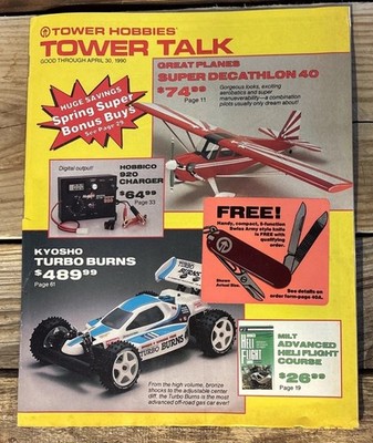 Vtg Spring 1990 Tower Hobbies Tower Talk Catalog  RC Cars Planes Electronic