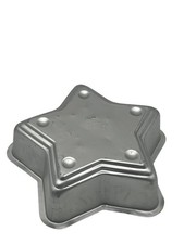 Vintage Mirro Star Shaped Cake Pan Aluminum Baking Mold Made in USA 6" X 6"