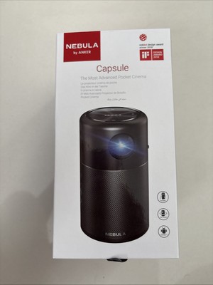 Nebula Capsule Smart Portable Wi-Fi Mini Projector 100'' Home Theater 360°Speaker